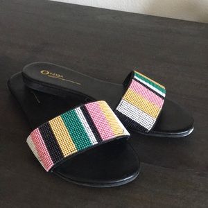 Beaded flat sandals from Lulus